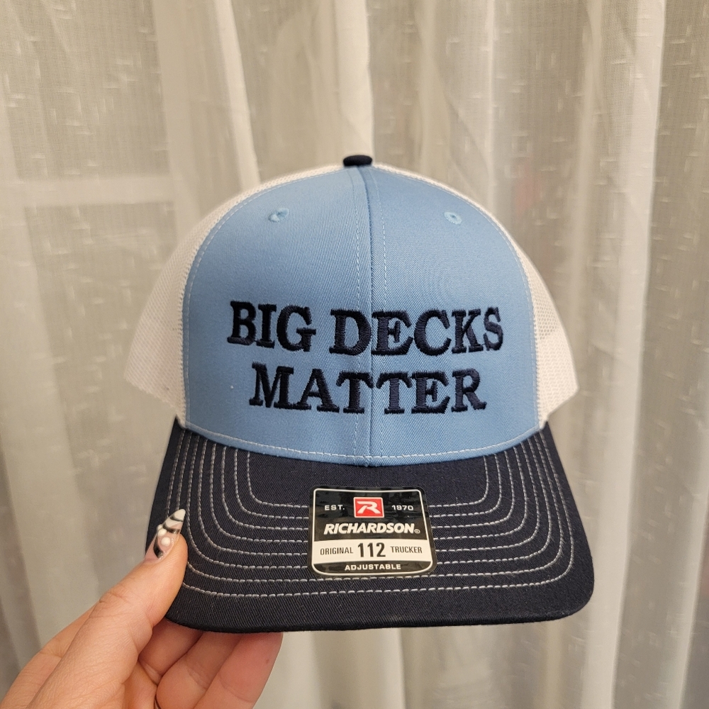 Richardson Big Decks Matter Lake Tahoe Hat NWT